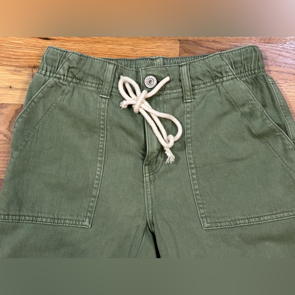 American Eagle Olive Green Drawstring Joggers - size 0 - Picture 5 of 8